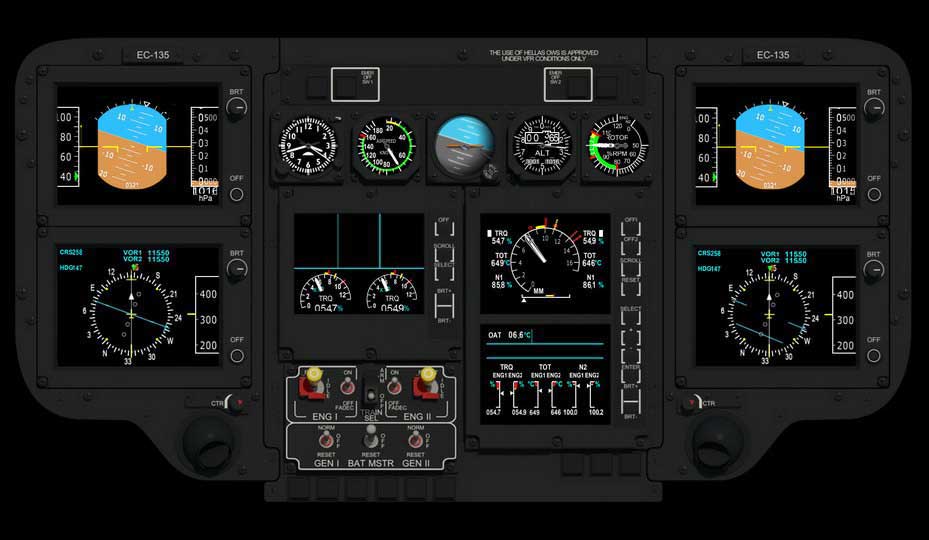 Airbus Helicopters H135 CPDS Panel